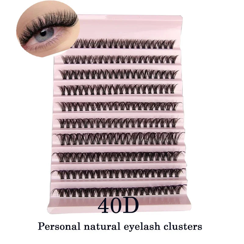 30D 40D 50D 60D DIY Individual Eyelash bundle 3D Russia Volume Eyelashes Soft Natural Lashes Mink Lash Cluster False Eyelashes