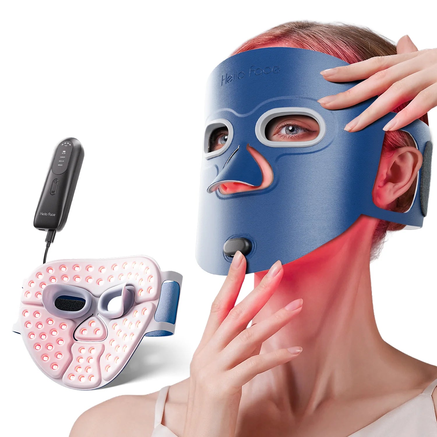 Hello Face M500S LED Mask Device Skin Care Tool Best Gift for lovers, parents, and friends