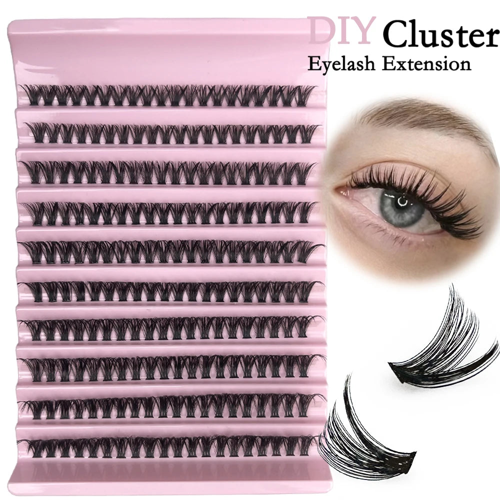 30D 40D 50D 60D DIY Individual Eyelash bundle 3D Russia Volume Eyelashes Soft Natural Lashes Mink Lash Cluster False Eyelashes
