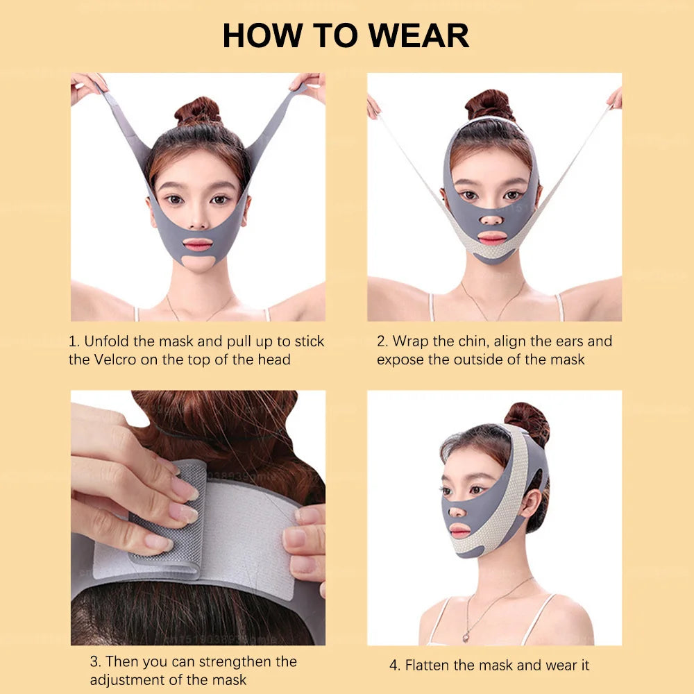 Face Lifting Bandage V Line Facial Shaper Facial Slimming Reduce Double Chin Cheek Shape Lift Anti Wrinkle Fade Nasolabial Fold