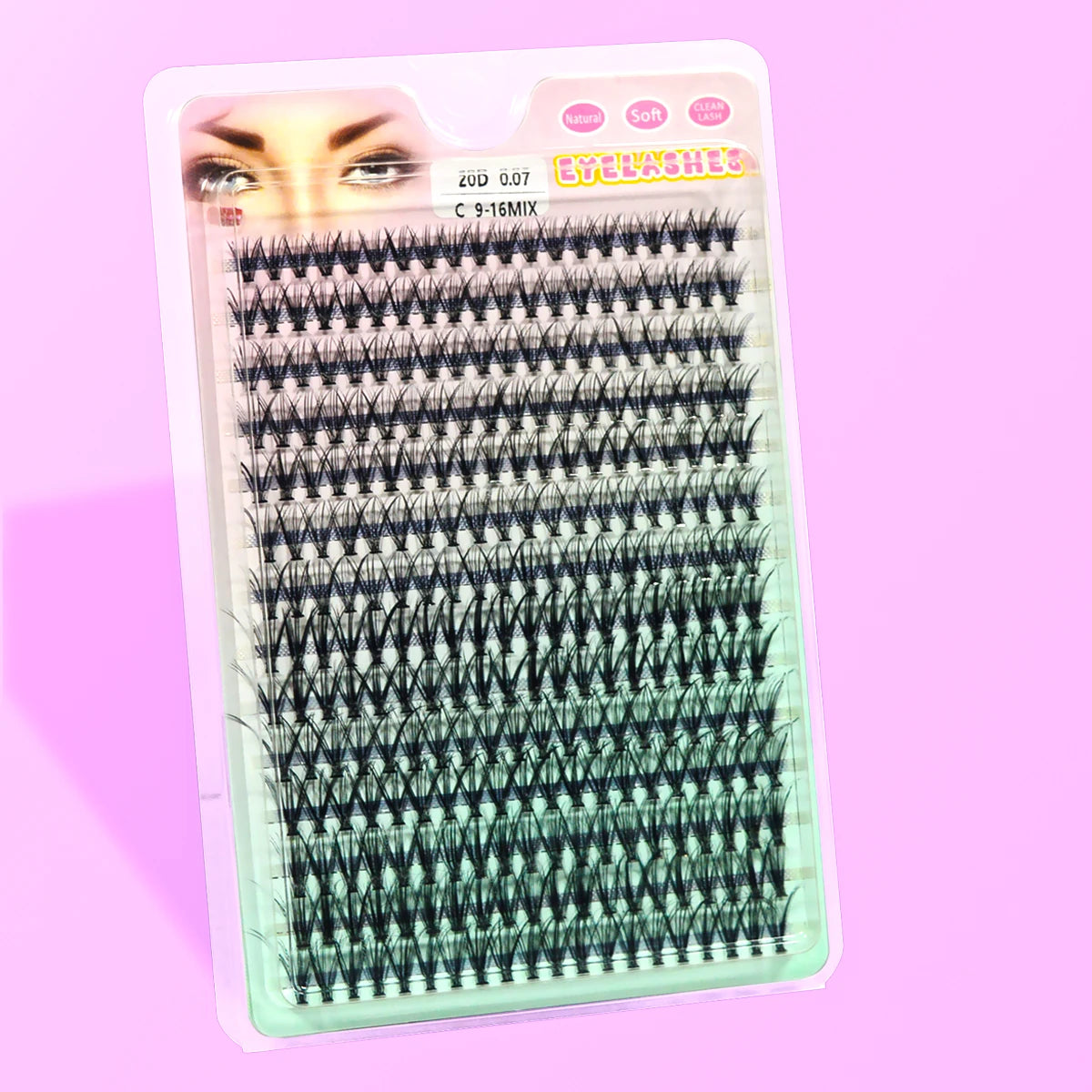 280 PCS Individual Lashes Cluster DIY Lash Clusters 10D 20D 30D 40D D Curl 9-16mm Cluster Lashes DIY Individual Eyelashes Lashes