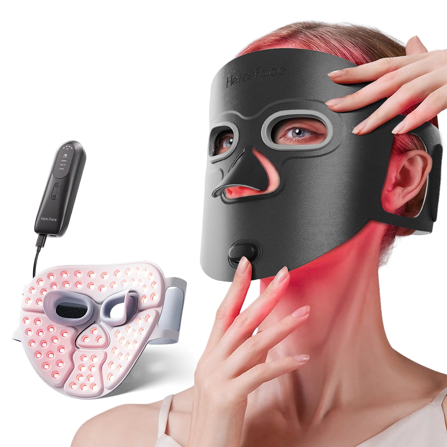 Hello Face M500S LED Mask Device Skin Care Tool Best Gift for lovers, parents, and friends