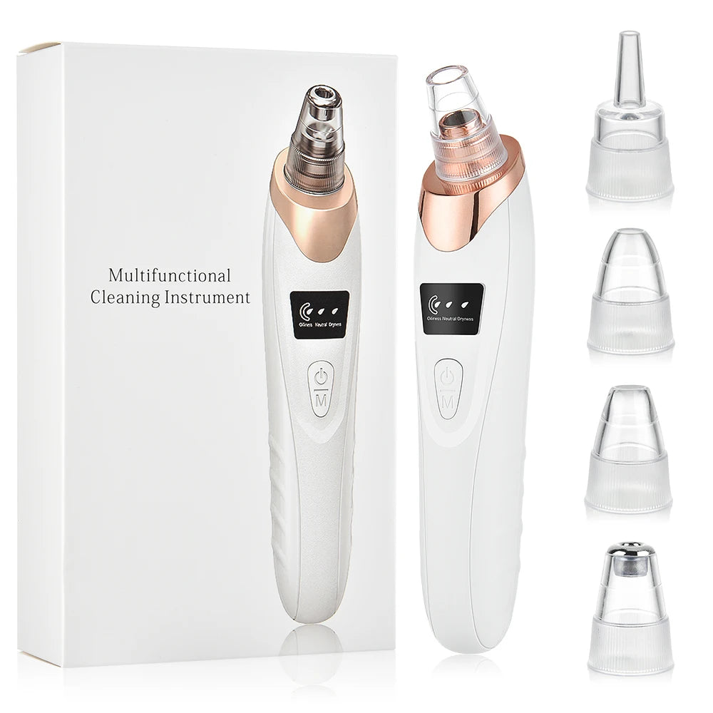 Blackhead Remover Face Deep Nose Cleaner T Zone Pore Acne Pimple Removal Vacuum Suction Facial Diamond Beauty Clean Skin Tool