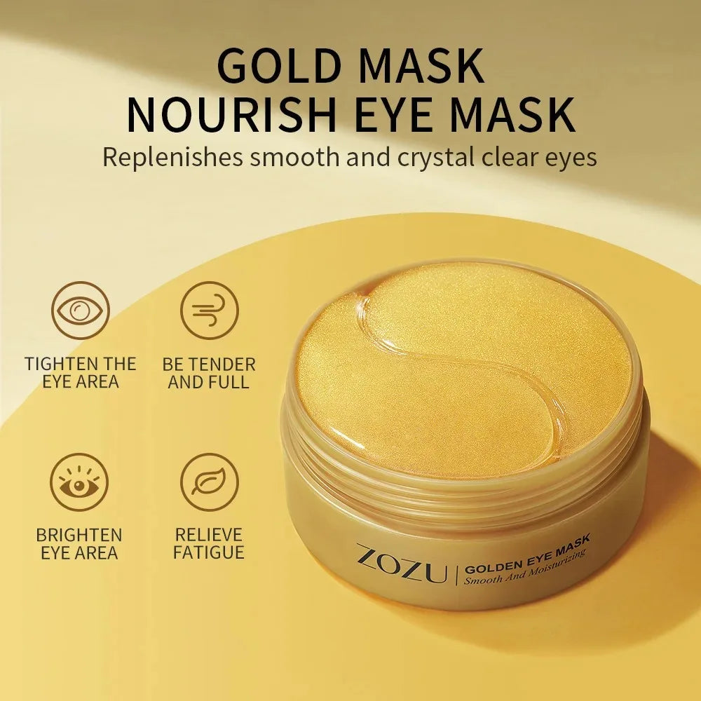 60/120 Pieces Eye Mask Avocado Gold Moisturize Firming Improve Eye Bags