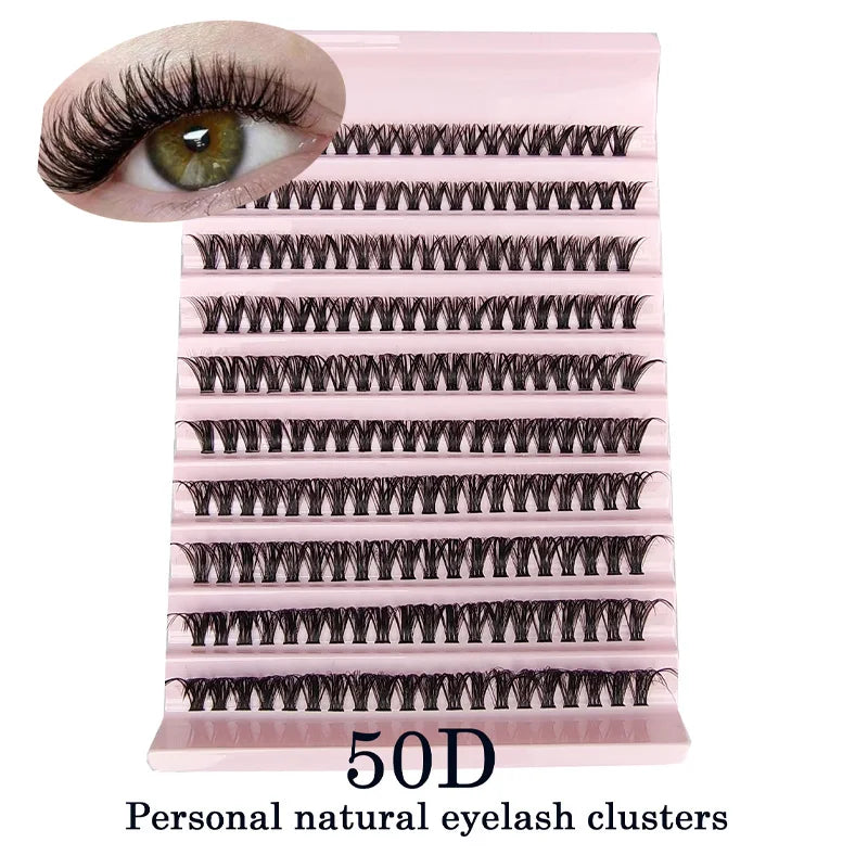 30D 40D 50D 60D DIY Individual Eyelash bundle 3D Russia Volume Eyelashes Soft Natural Lashes Mink Lash Cluster False Eyelashes