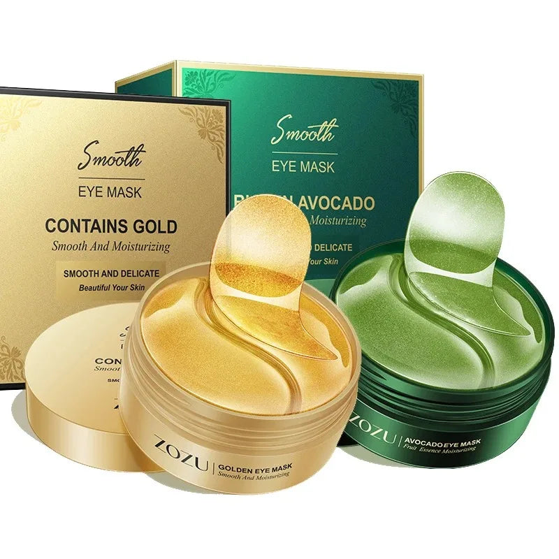 60/120 Pieces Eye Mask Avocado Gold Moisturize Firming Improve Eye Bags