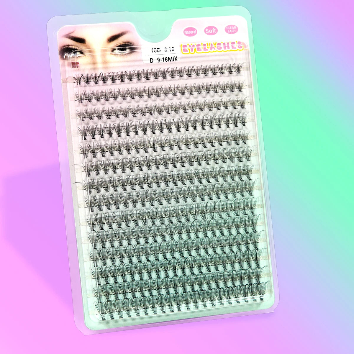 280 PCS Individual Lashes Cluster DIY Lash Clusters 10D 20D 30D 40D D Curl 9-16mm Cluster Lashes DIY Individual Eyelashes Lashes