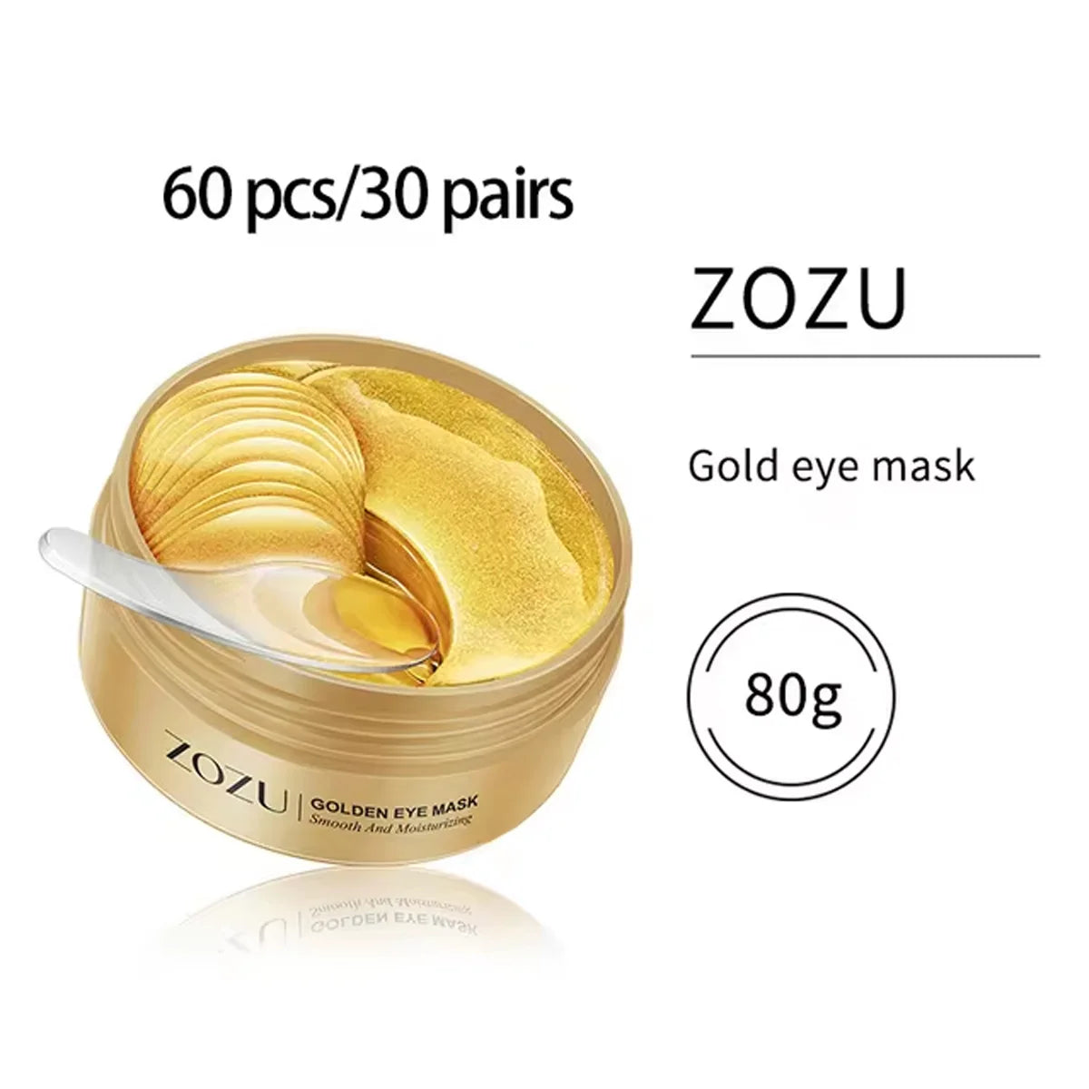 60/120 Pieces Eye Mask Avocado Gold Moisturize Firming Improve Eye Bags
